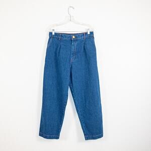 Big Bud Press Denim Trouser Jeans Pleated front elastic waist Petite Medium